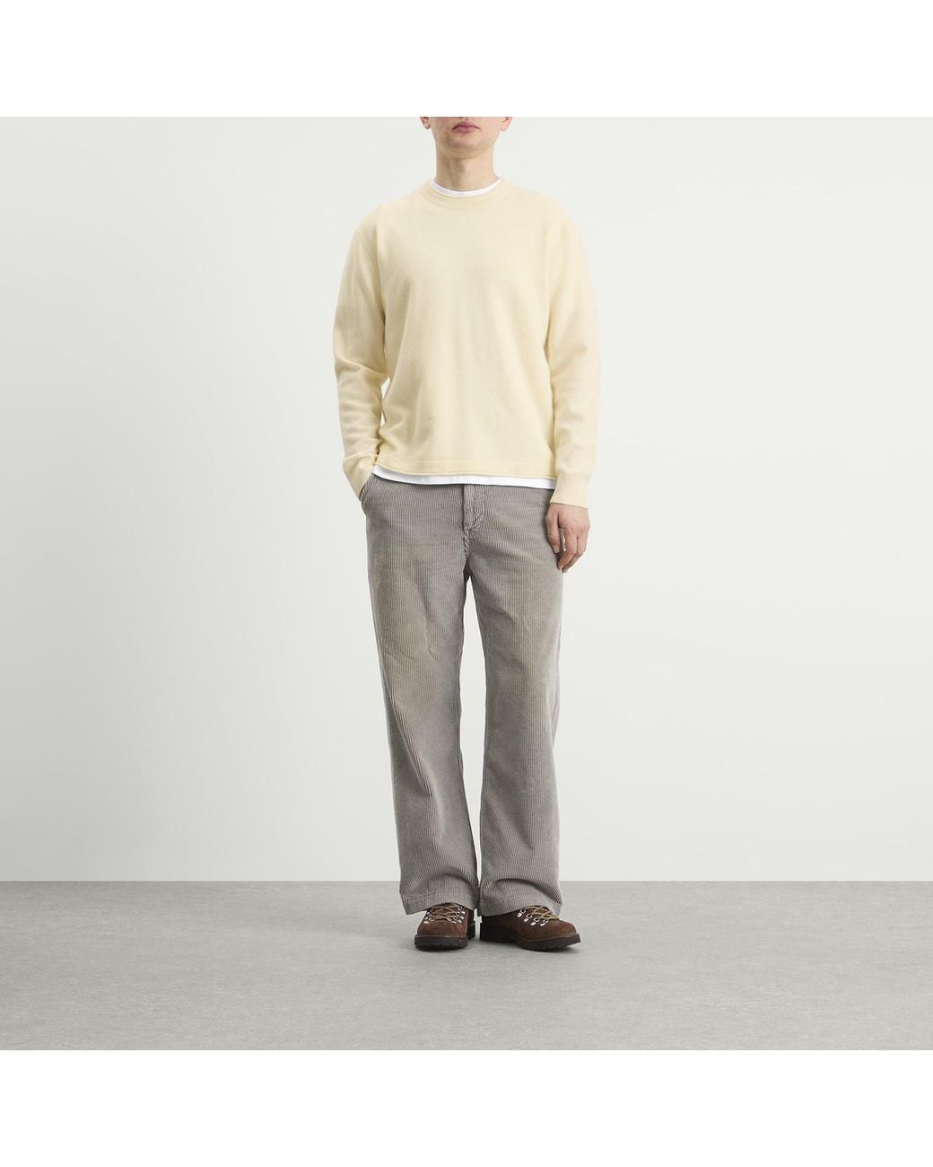 NN07 White Sammy Crew Neck Jumper for men