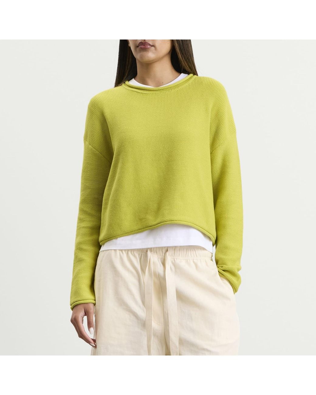 Leset Yellow Mae Crewneck