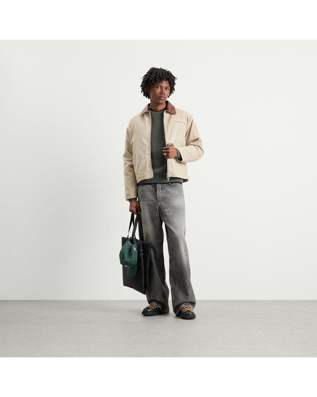 Ronning Green Everyday Fisherman Sweater for men
