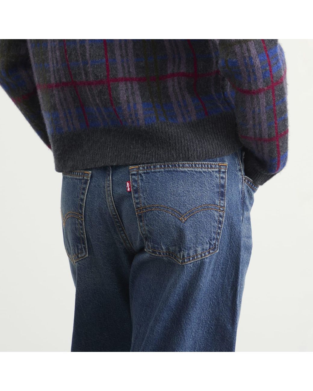 Levi's Blue Baggy Dad Barrel Jeans