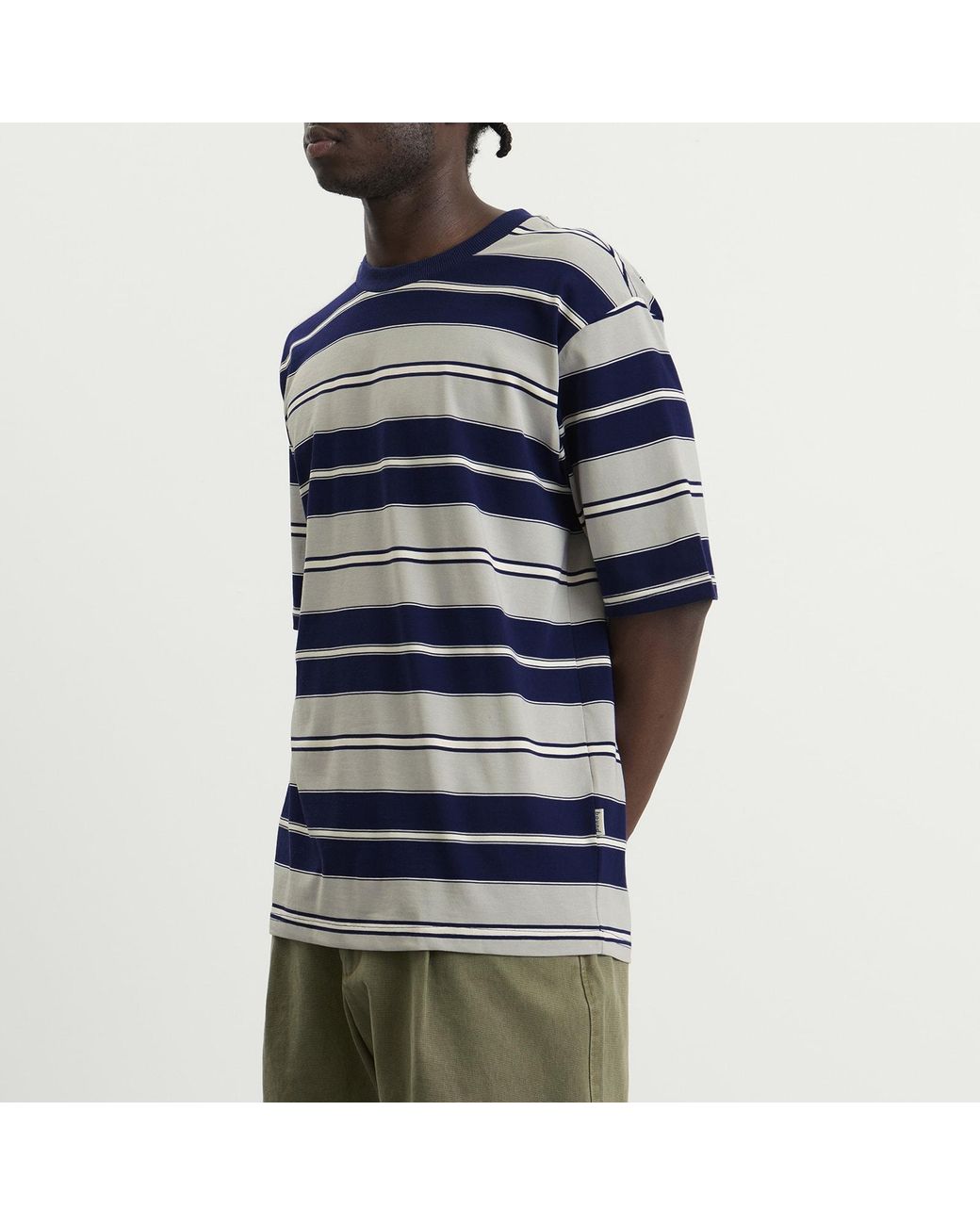 BOUND Blue Nautico Stripe T-Shirt for men