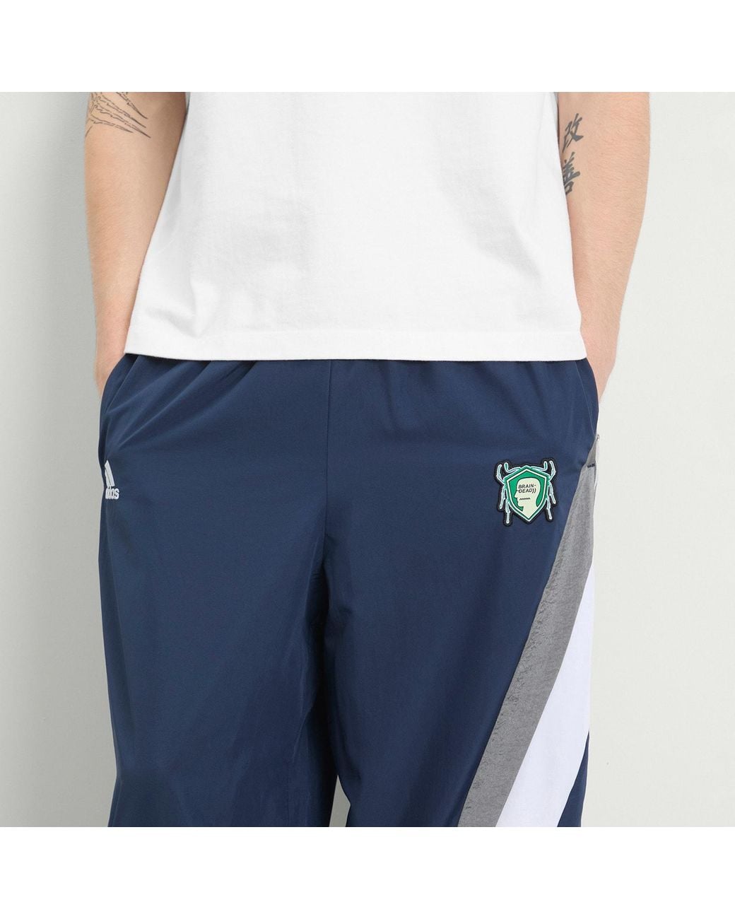 Adidas Blue X Brain Dead Track Pant for men