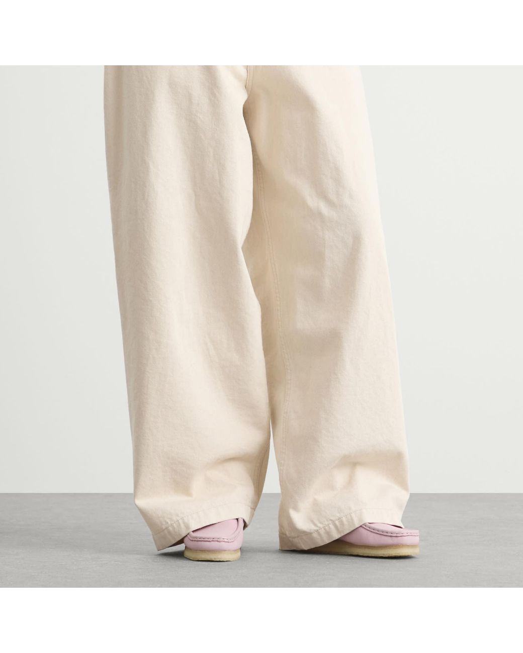 Clarks Pink Leather Wallabee Boot
