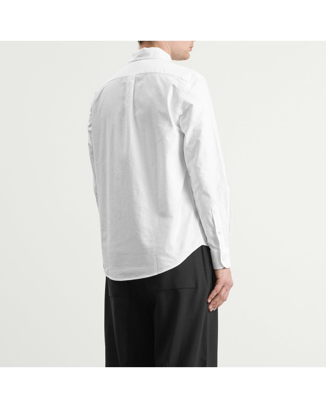 Portuguese Flannel White Belavista Button Down Oxford Shirt for men