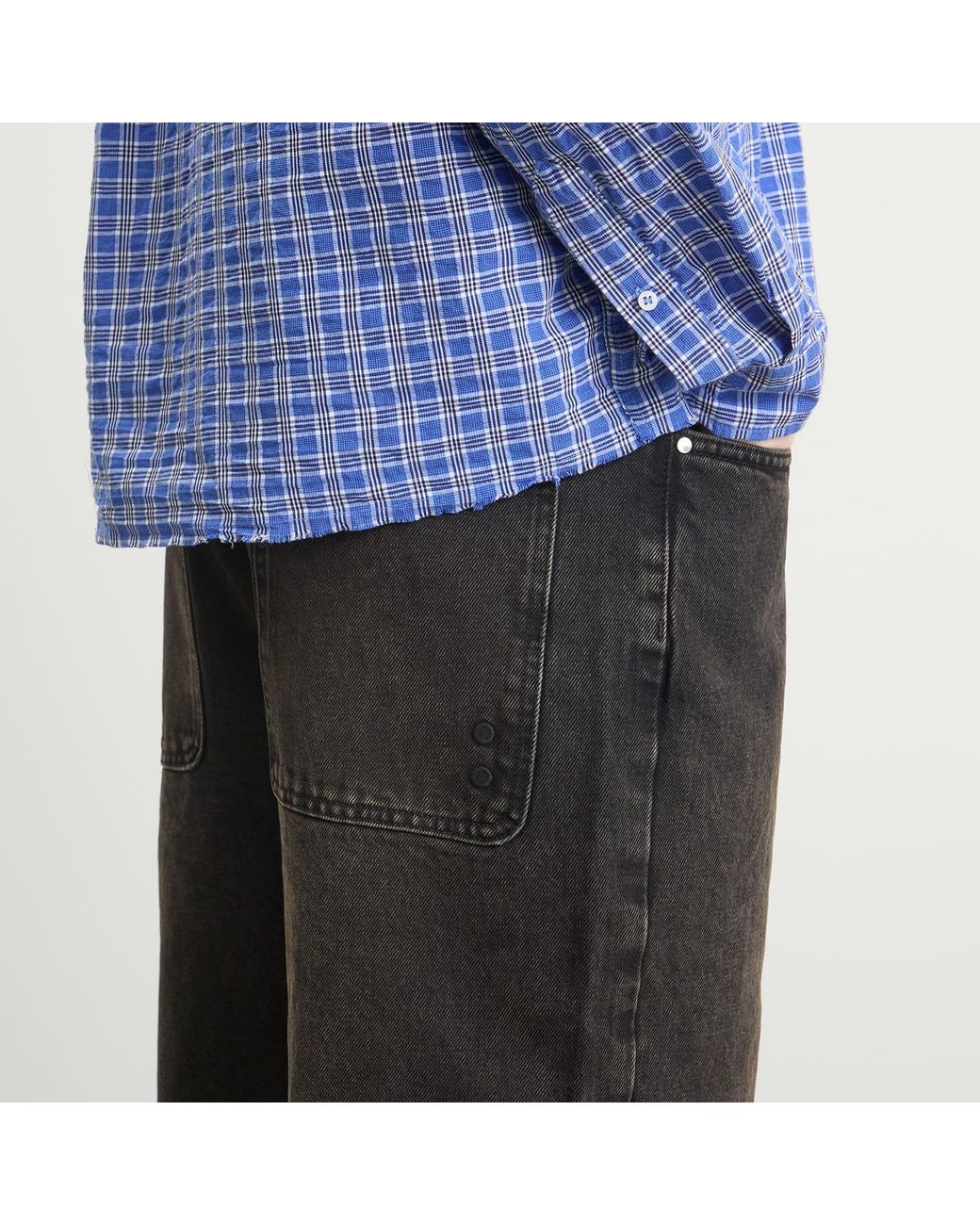About Blank Gray Relaxed Denim Jean for men