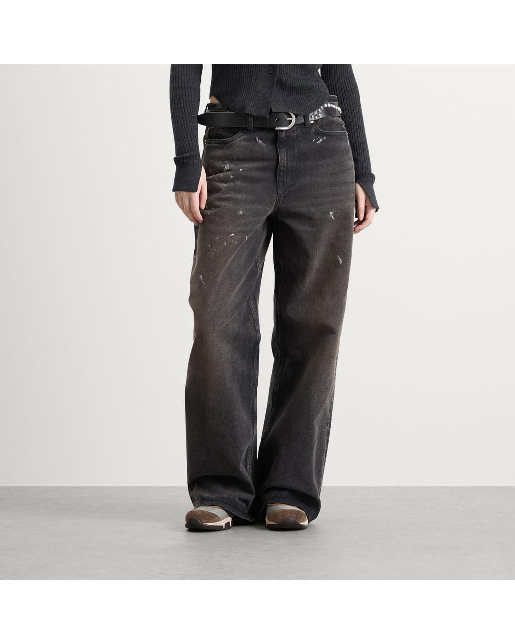 Our Legacy Gray Full Cut Jeans