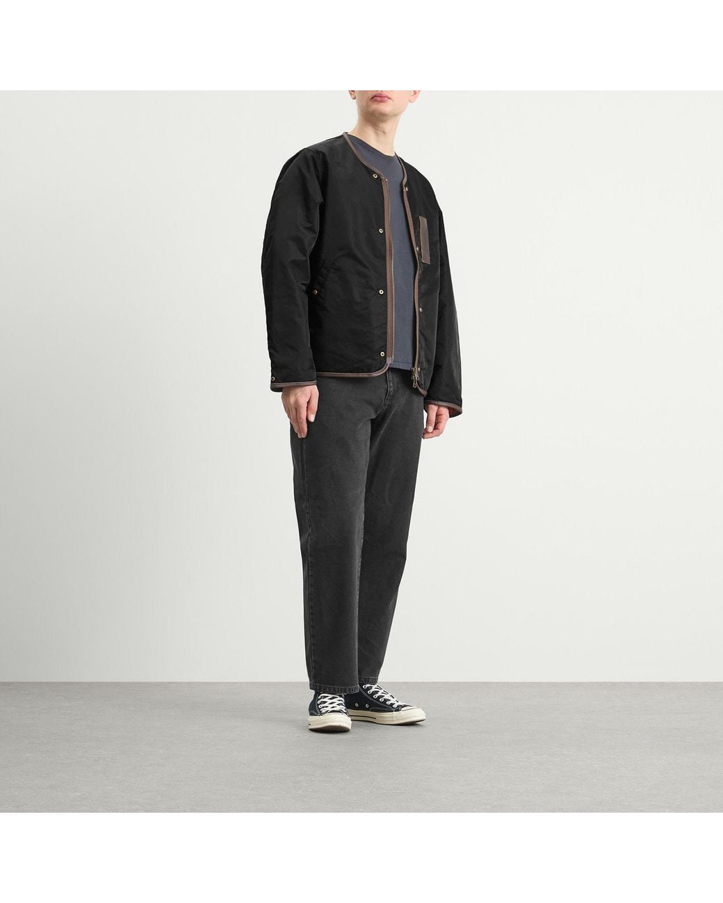 FRIZMWORKS Black Reversible Ma-1 Liner Jacket for men