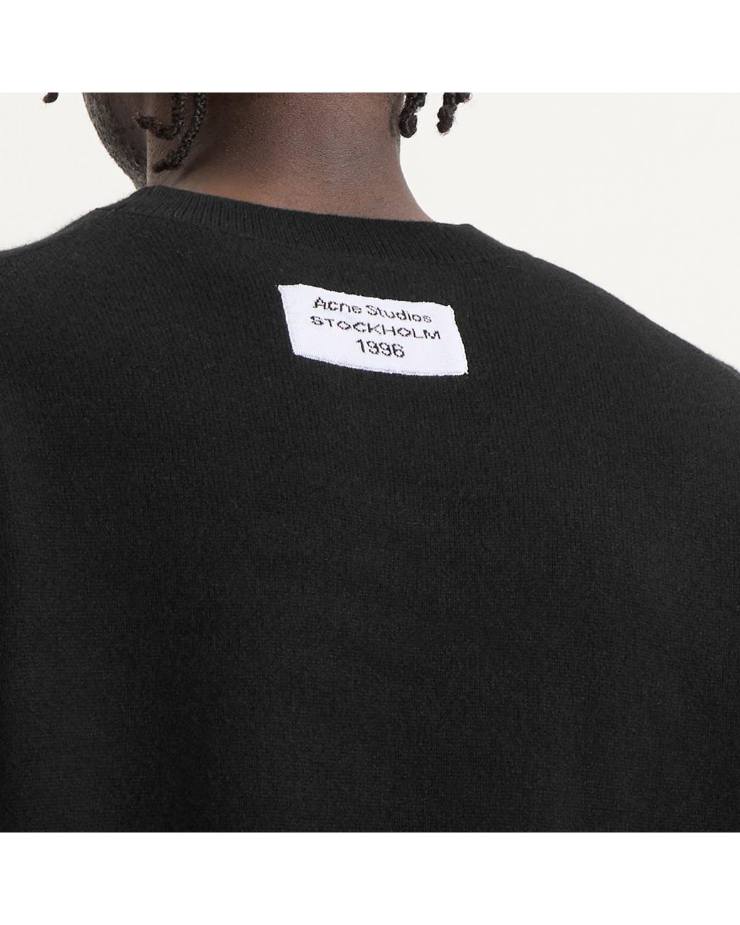 Acne Black Cashmere Crew Neck for men