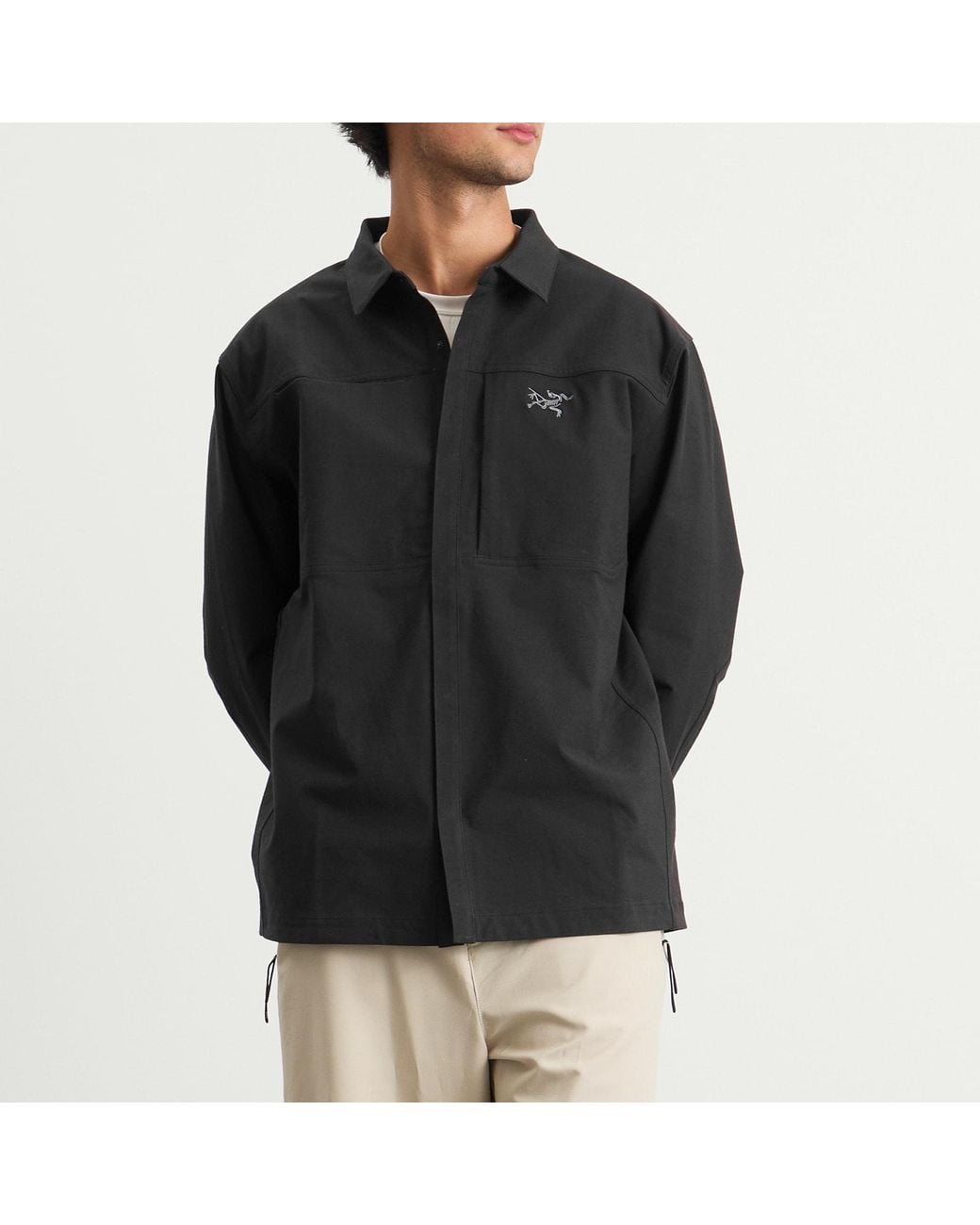 Arc'teryx Black Cronin Cotton Overshirt for men