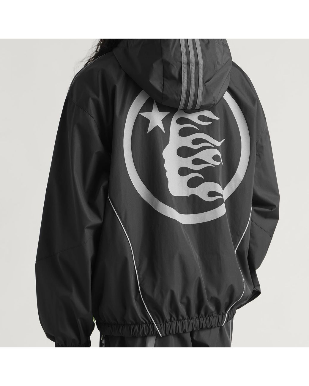 Adidas Black X Hellstar Track Jacket for men