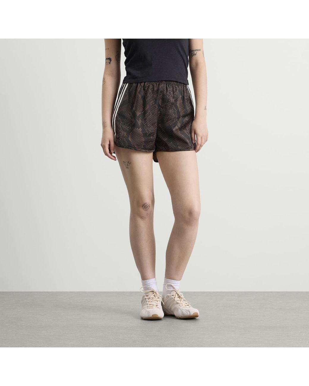 Sprinter Snake adidas Satin Shorts in Black | Lyst