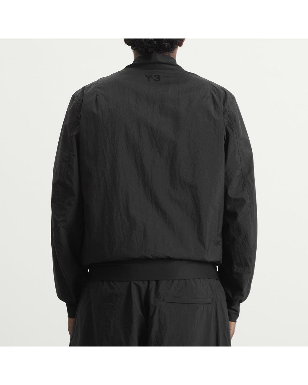 Y-3 Black College Bomber Jacket for men