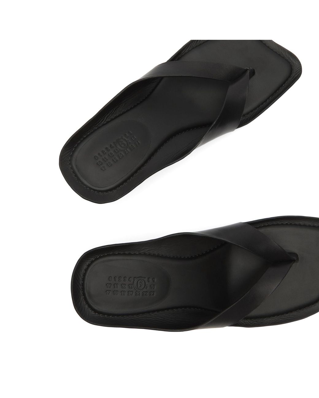 Maison Margiela Black Mm6 Heeled Sandals