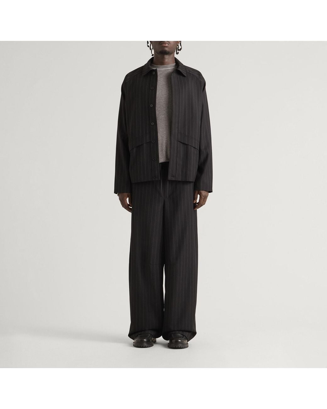 Samsøe & Samsøe Black End. X Saeryx Wide Elasticated Trousers for men