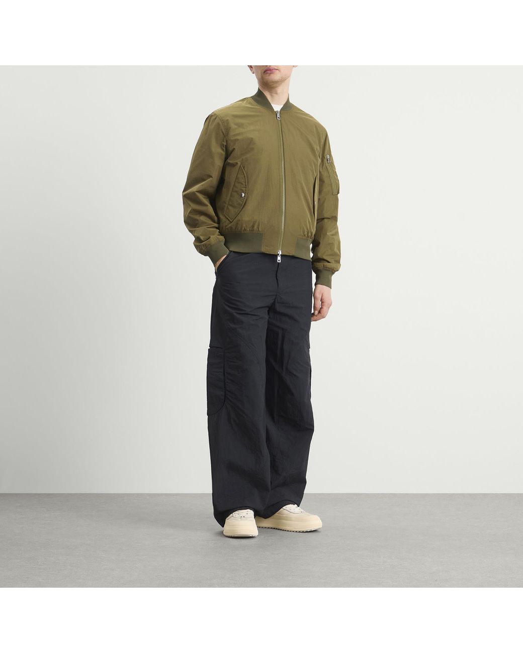 Moncler Green Locovez Reversible Bomber Jacket for men