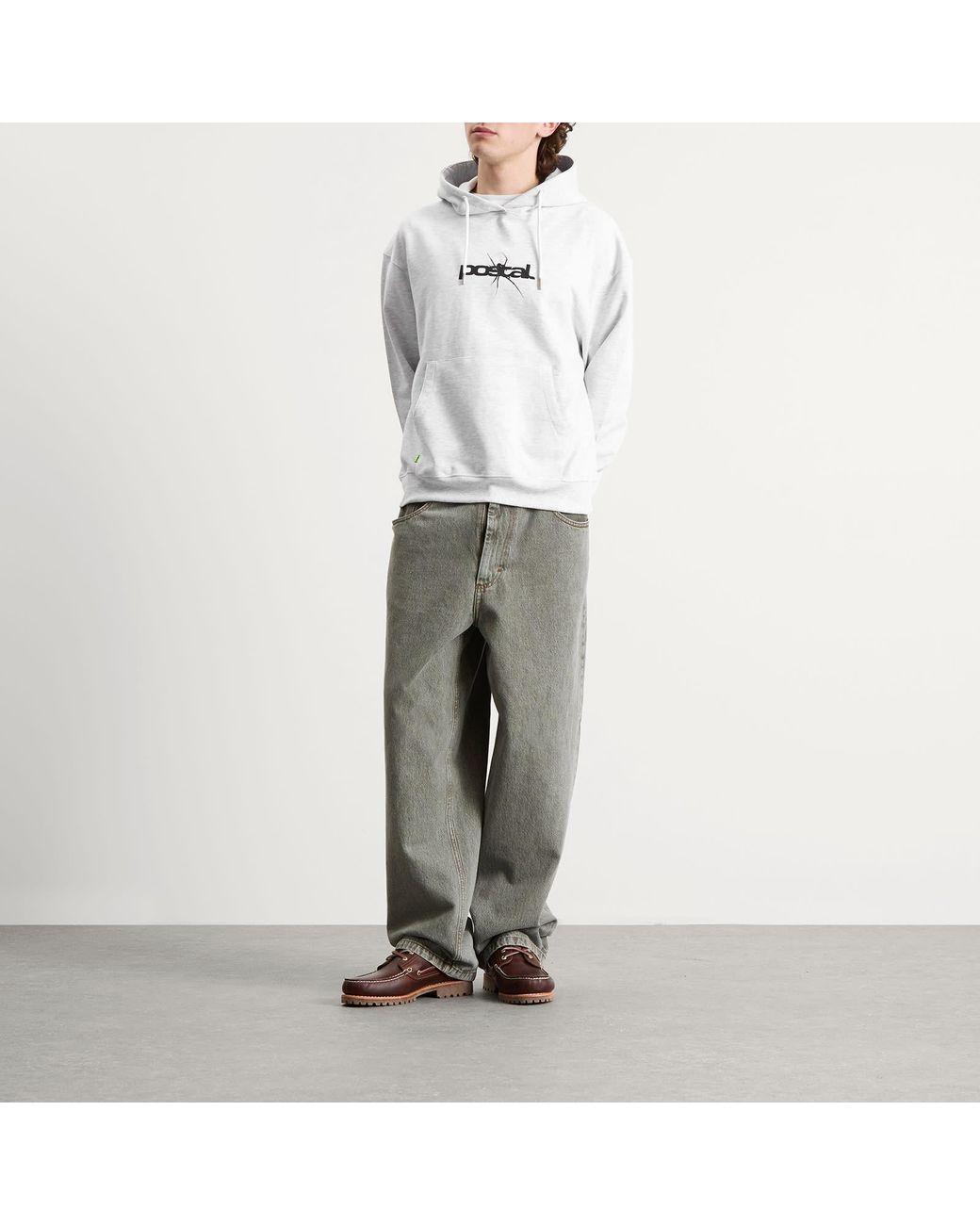 Postalco White Spider Print Hoodie for men