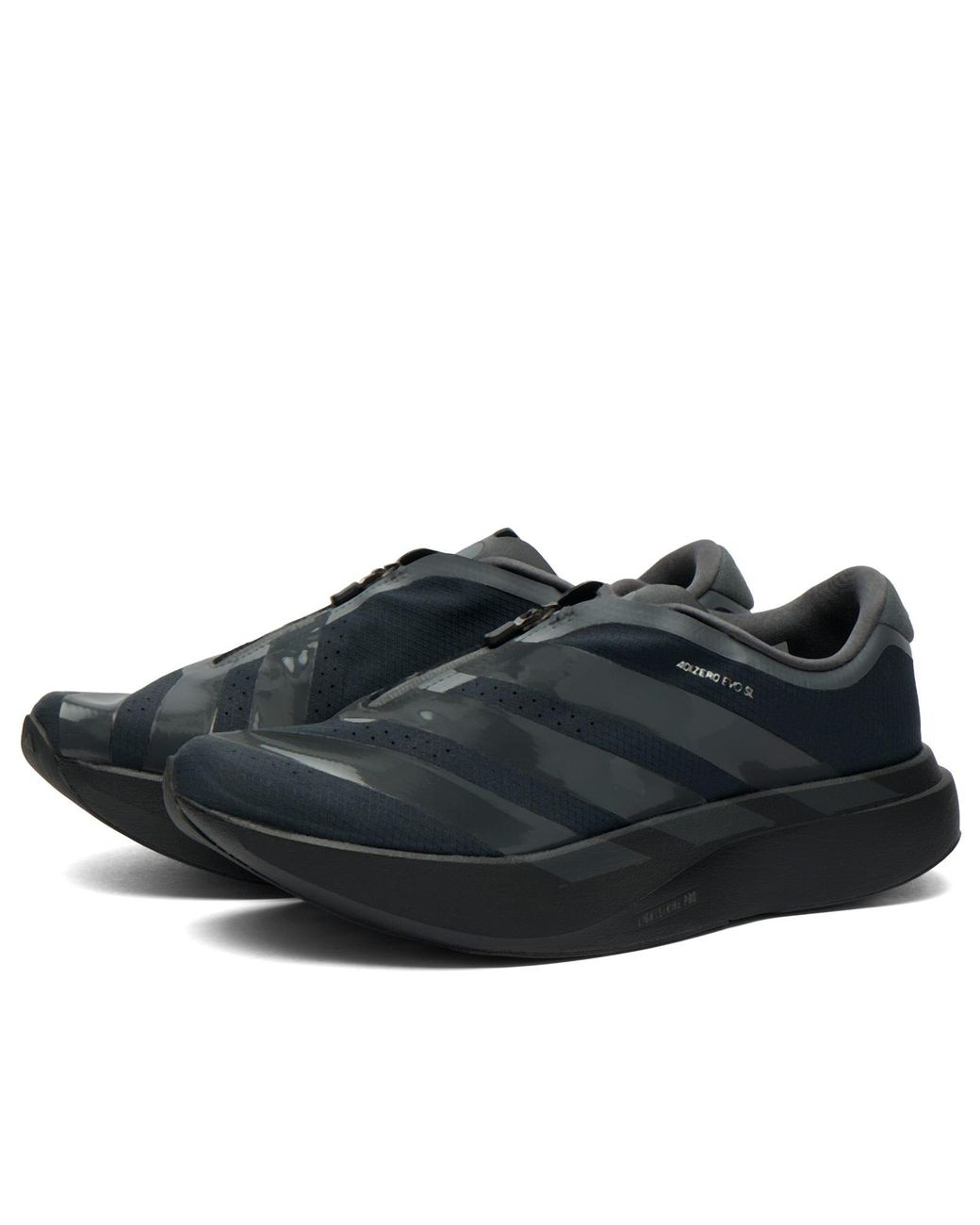 Adidas Black Adizero Evo Sl Zip-Up Sneaker