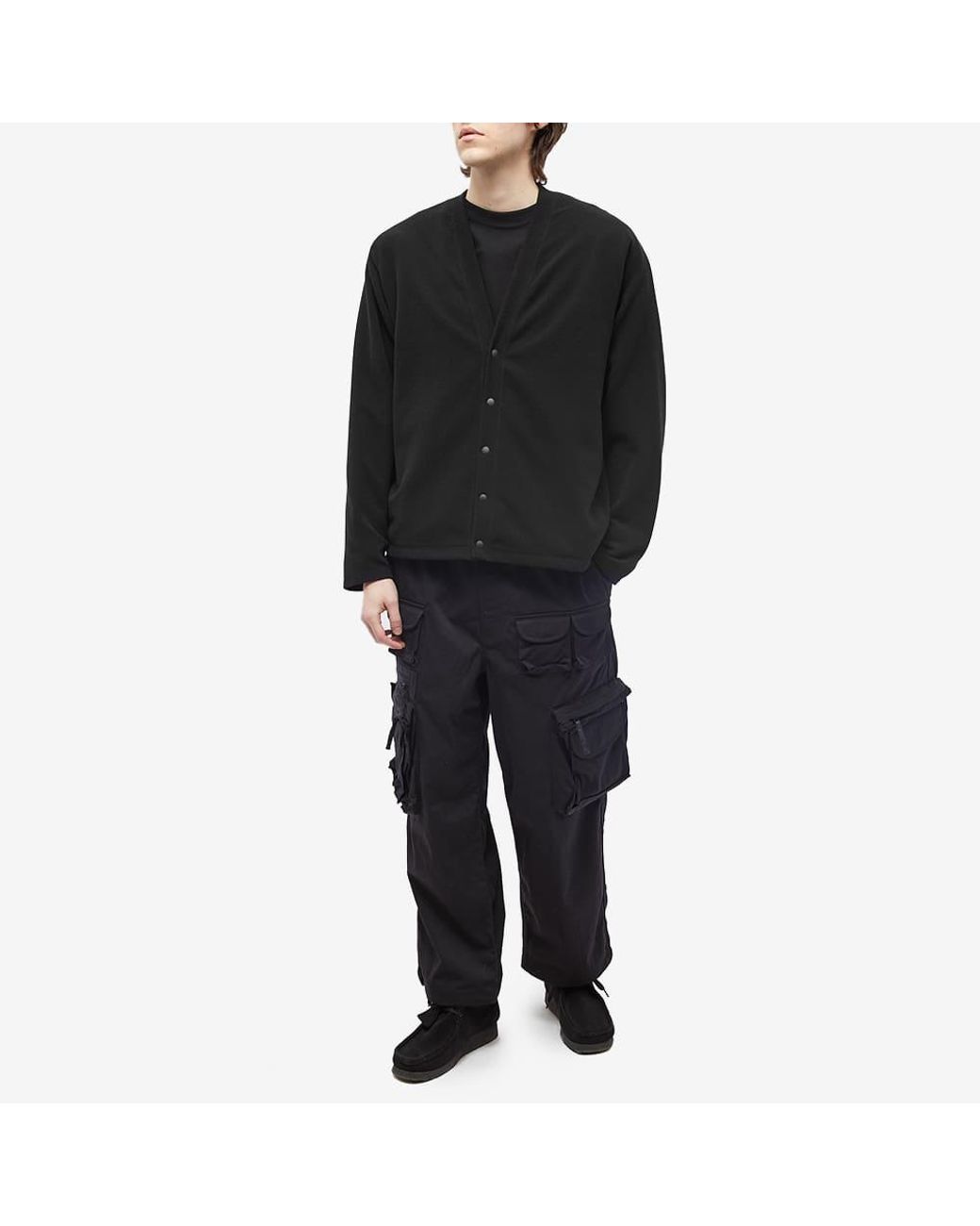 Nonnative Dweller Polartec Fleece Cardigan in Black for Men | Lyst