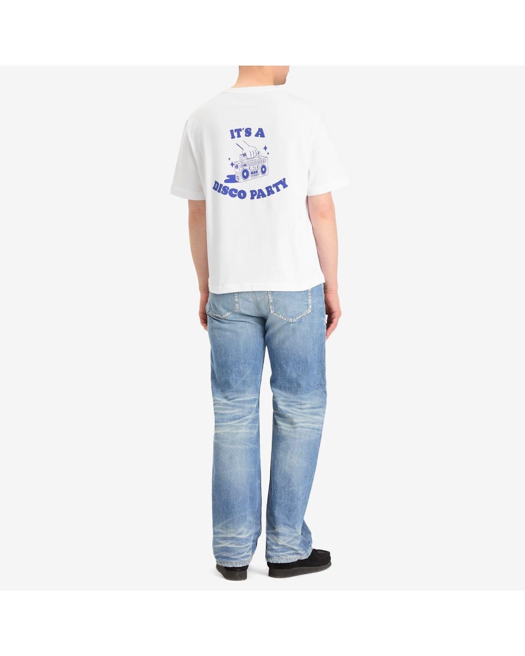 A.P.C. White Disco Print T-Shirt for men