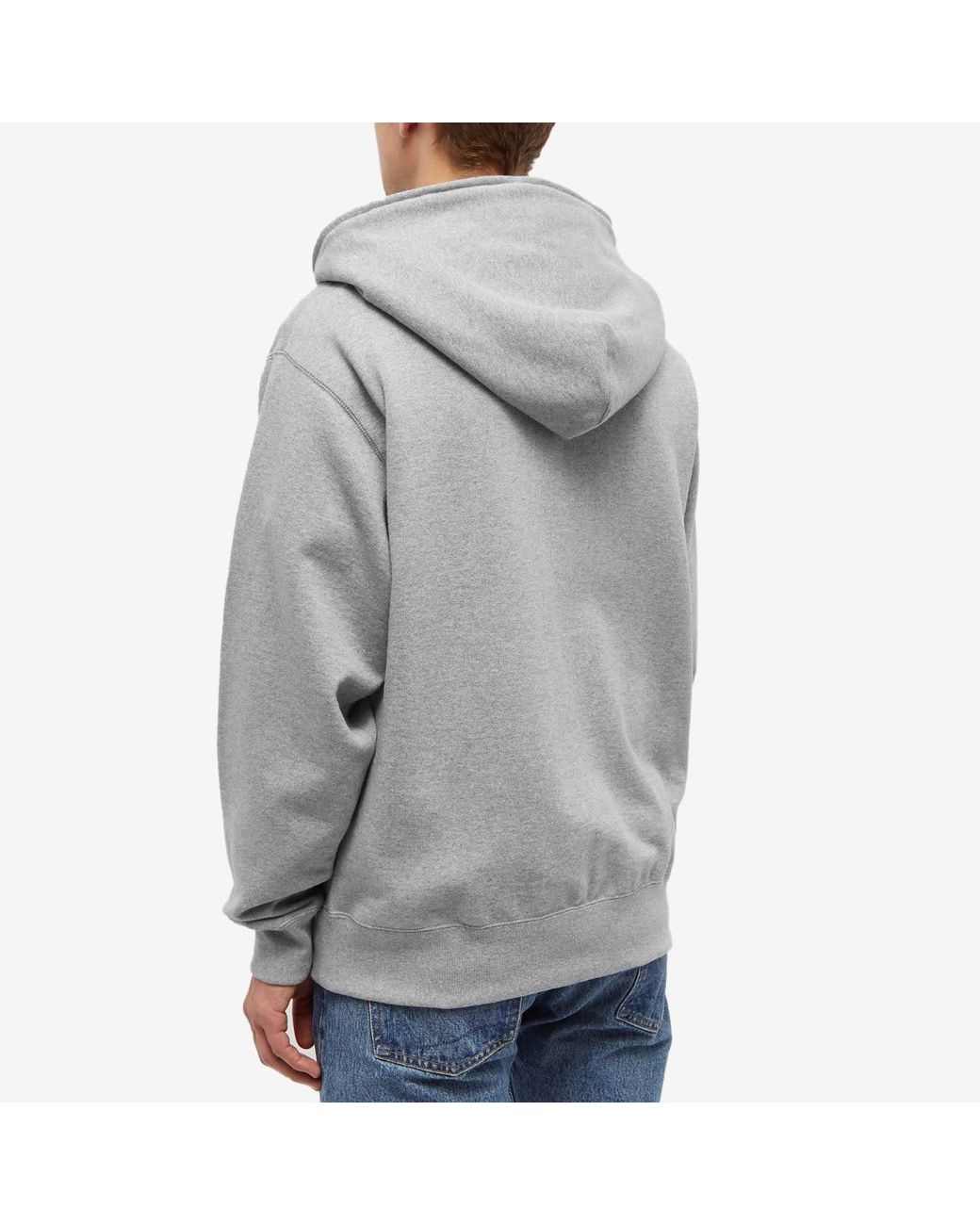 A Bathing Ape College Relaxed Fit Full Zip Hoody in Grey for Men 