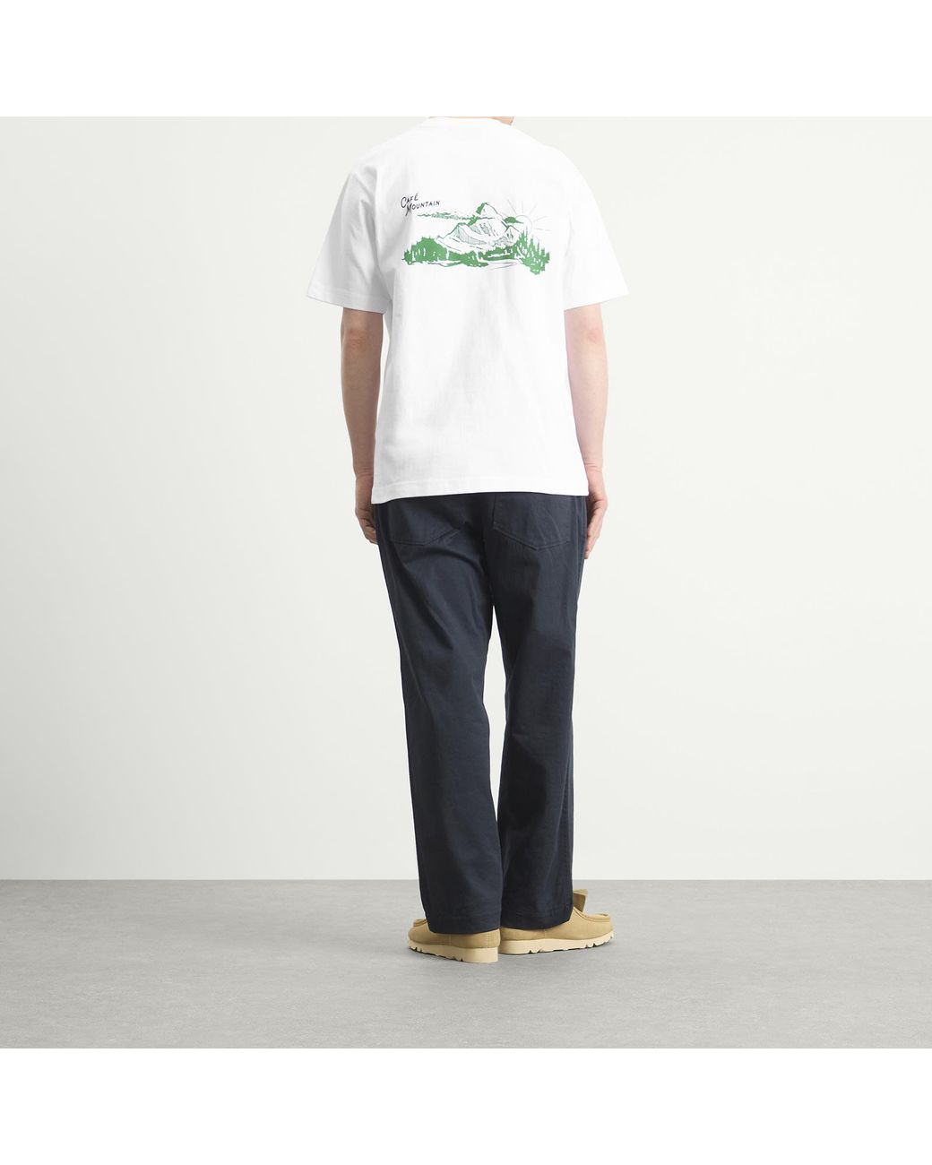 Cafe Mountain White Legacy T-Shirt for men