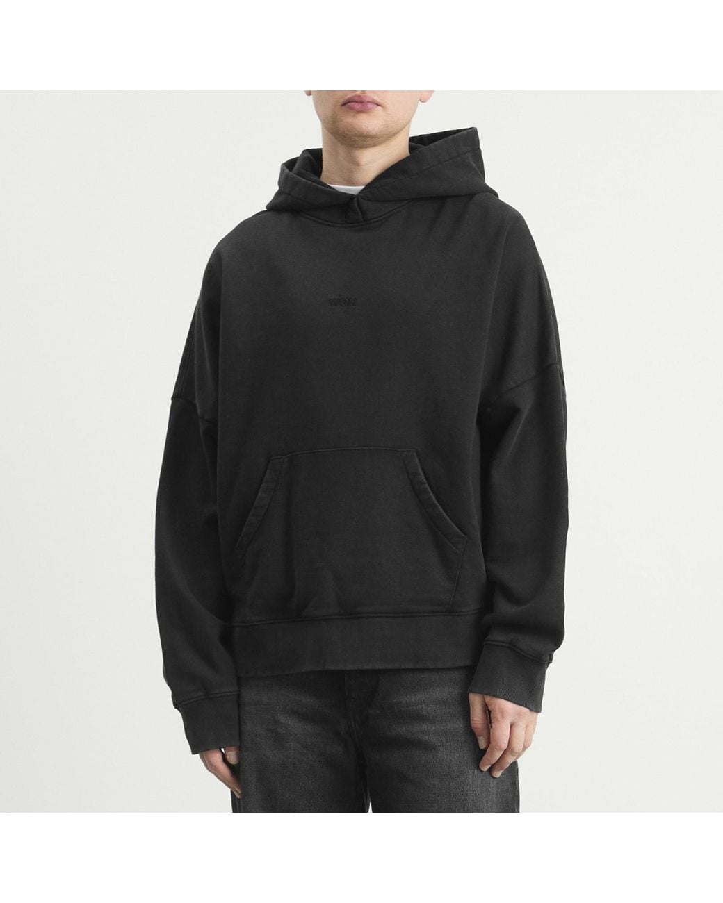 Won Hundred Black Staff Hoodie for men