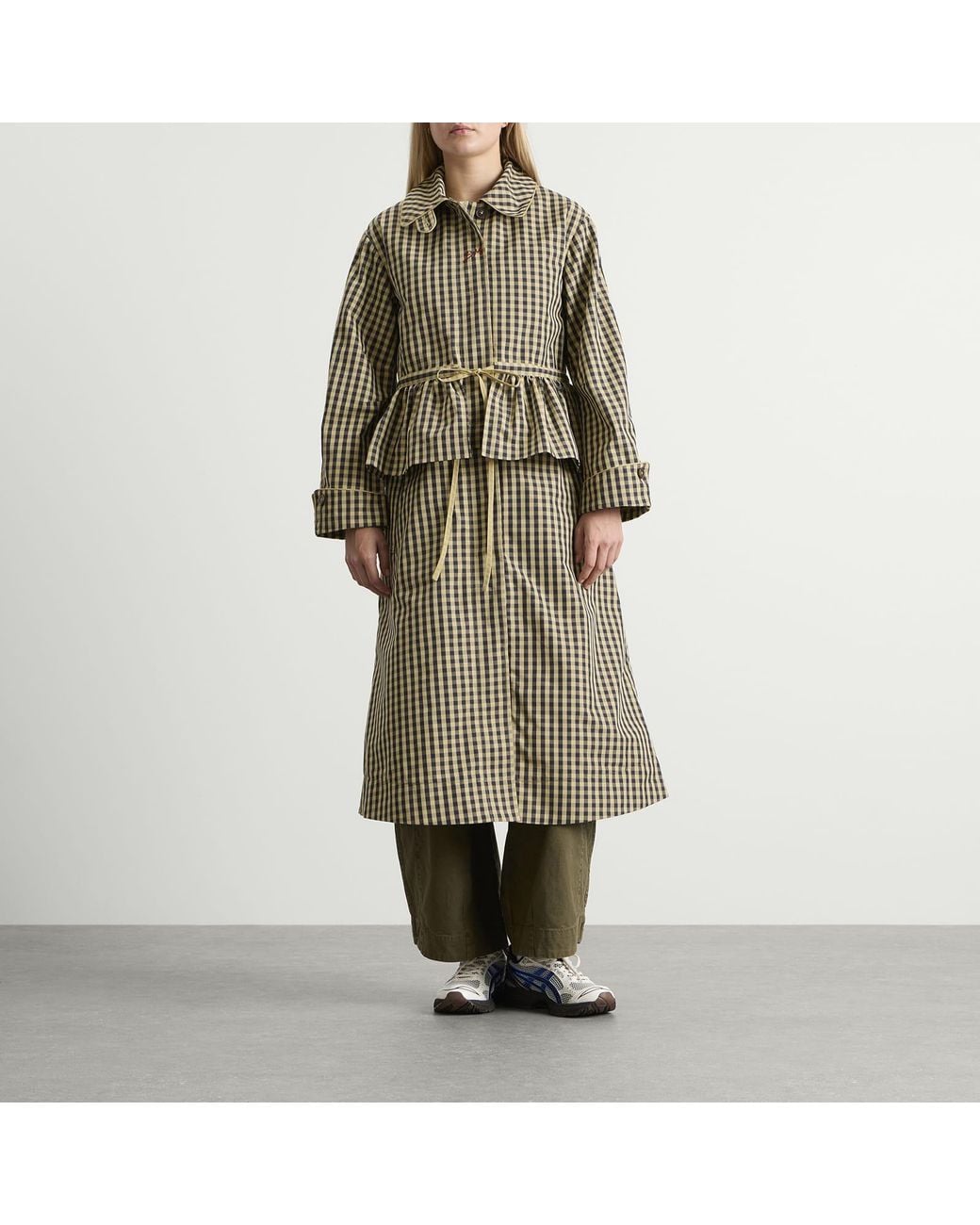 Damson Madder Natural Myrtle Trench Coat