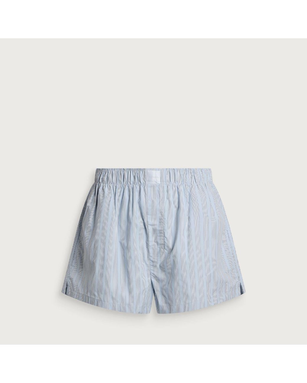Calvin Klein Blue Covered Poplin Short