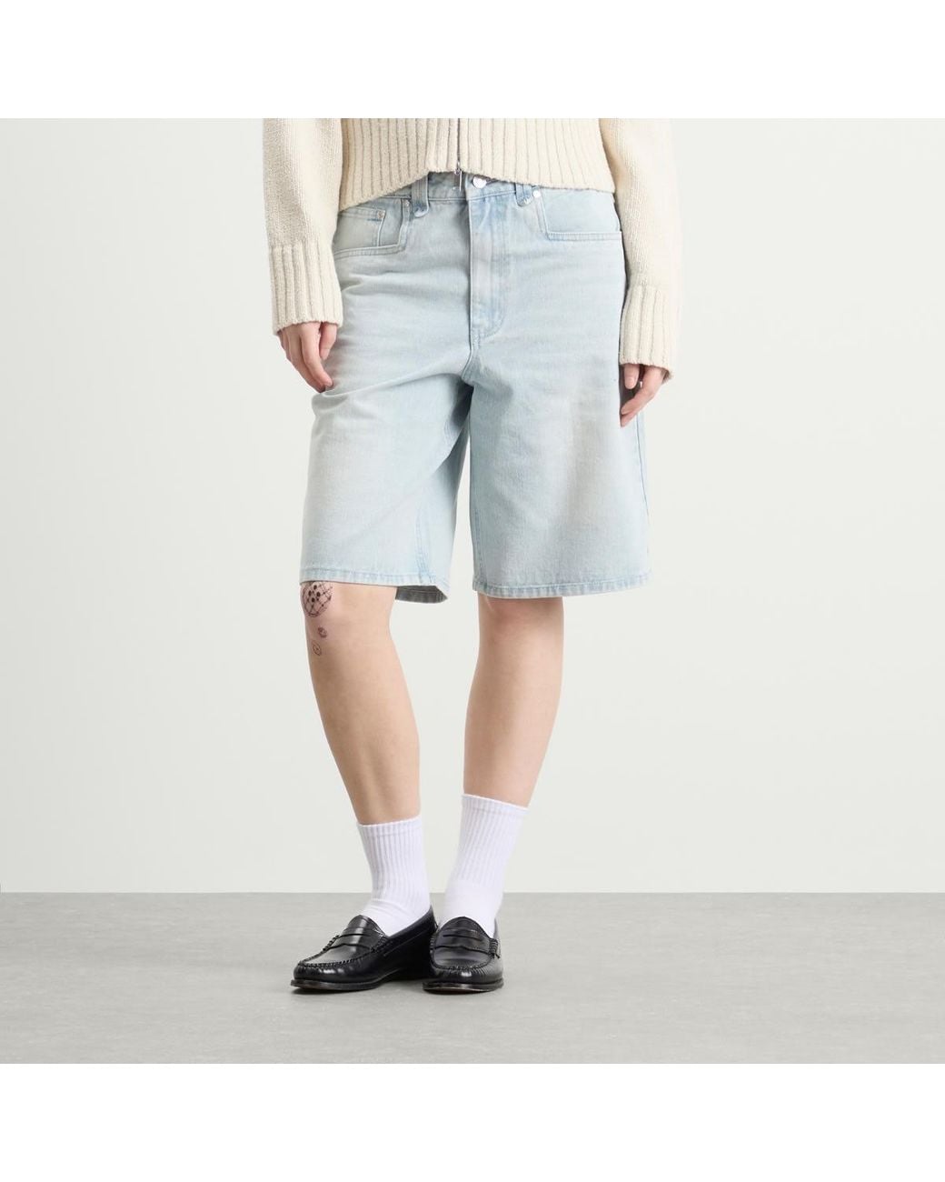 House Of Sunny Blue Sundown Denim Shorts