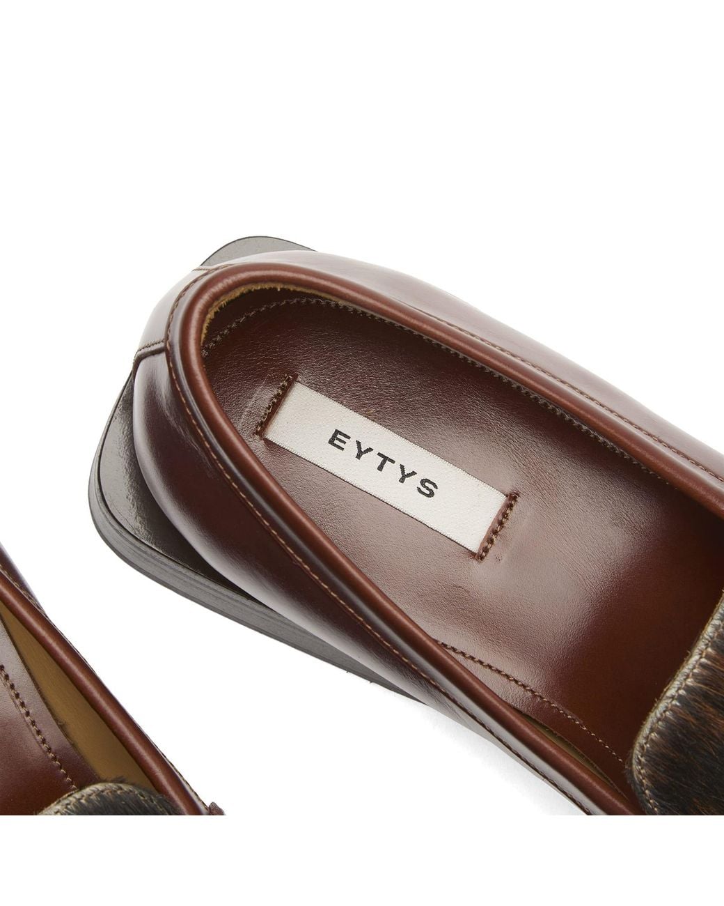 Eytys Brown Savant Calf Hair Leather Loafer for men