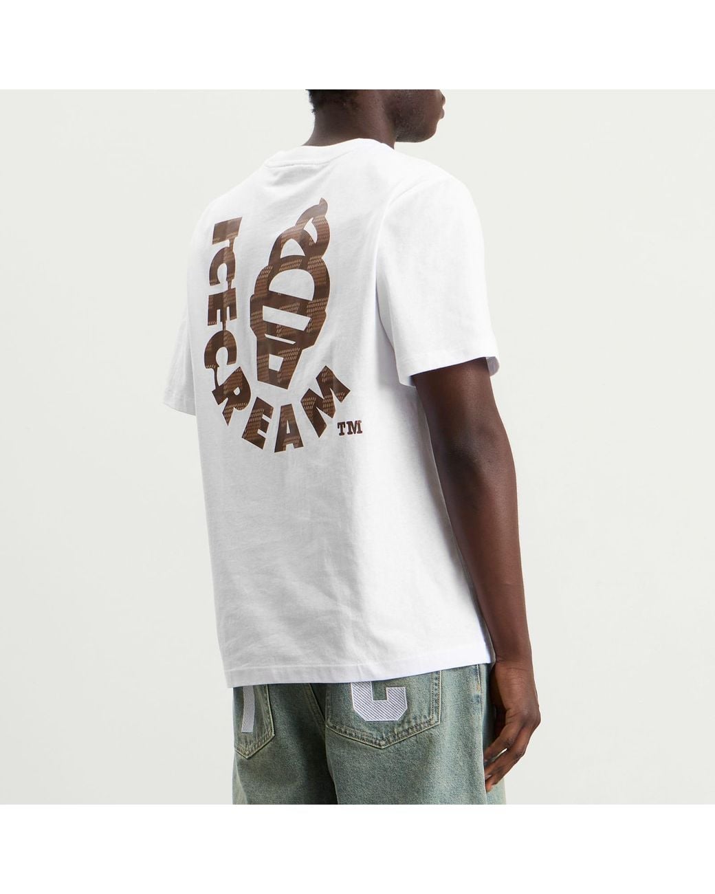 ICECREAM White Waffle Cone T-Shirt for men