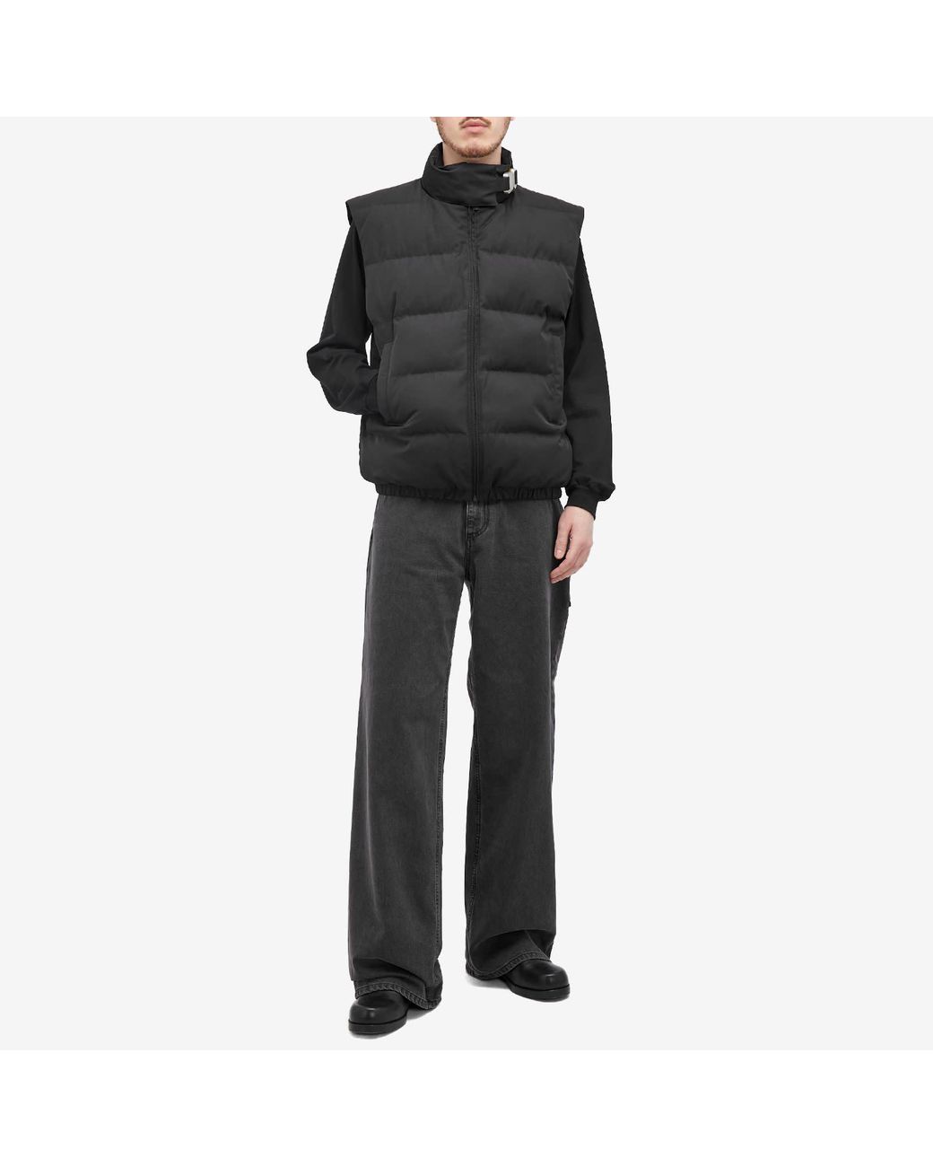 1017 ALYX 9SM Buckle Puffer Vest X in Black for Men | Lyst