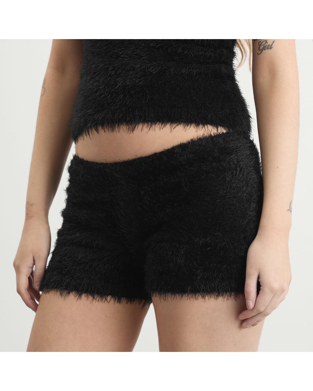 Peachy Den Black The Chloe Micro Shorts