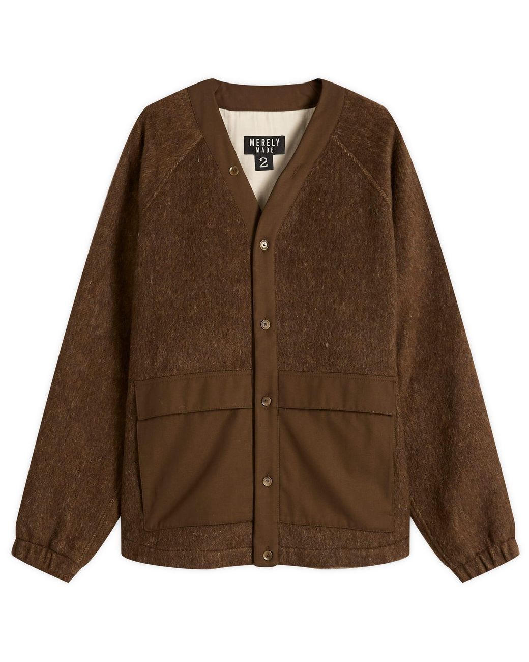 Merely Made Brown Berkut Cardigan for men