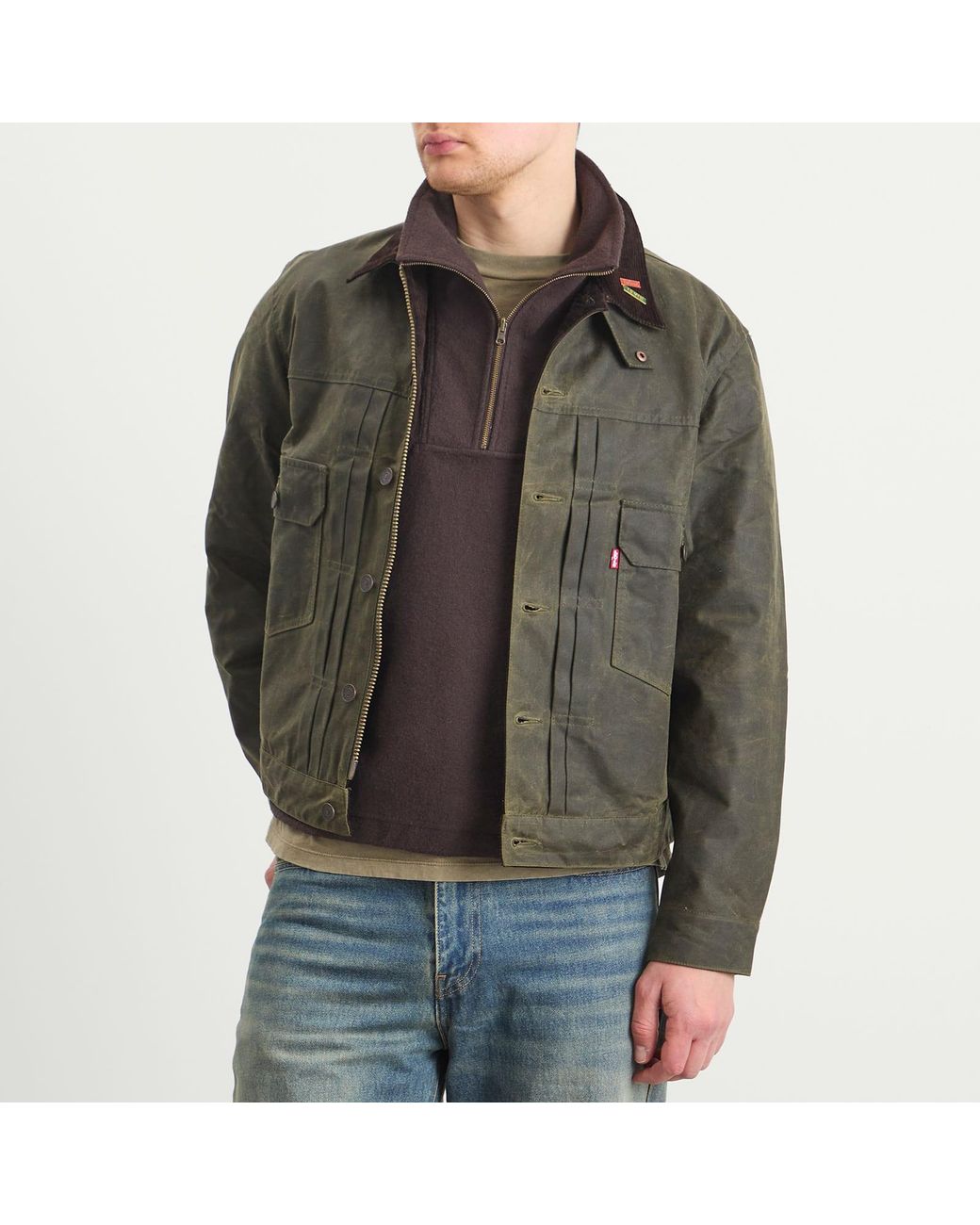 levis-Olive-Wax-With-Brown-