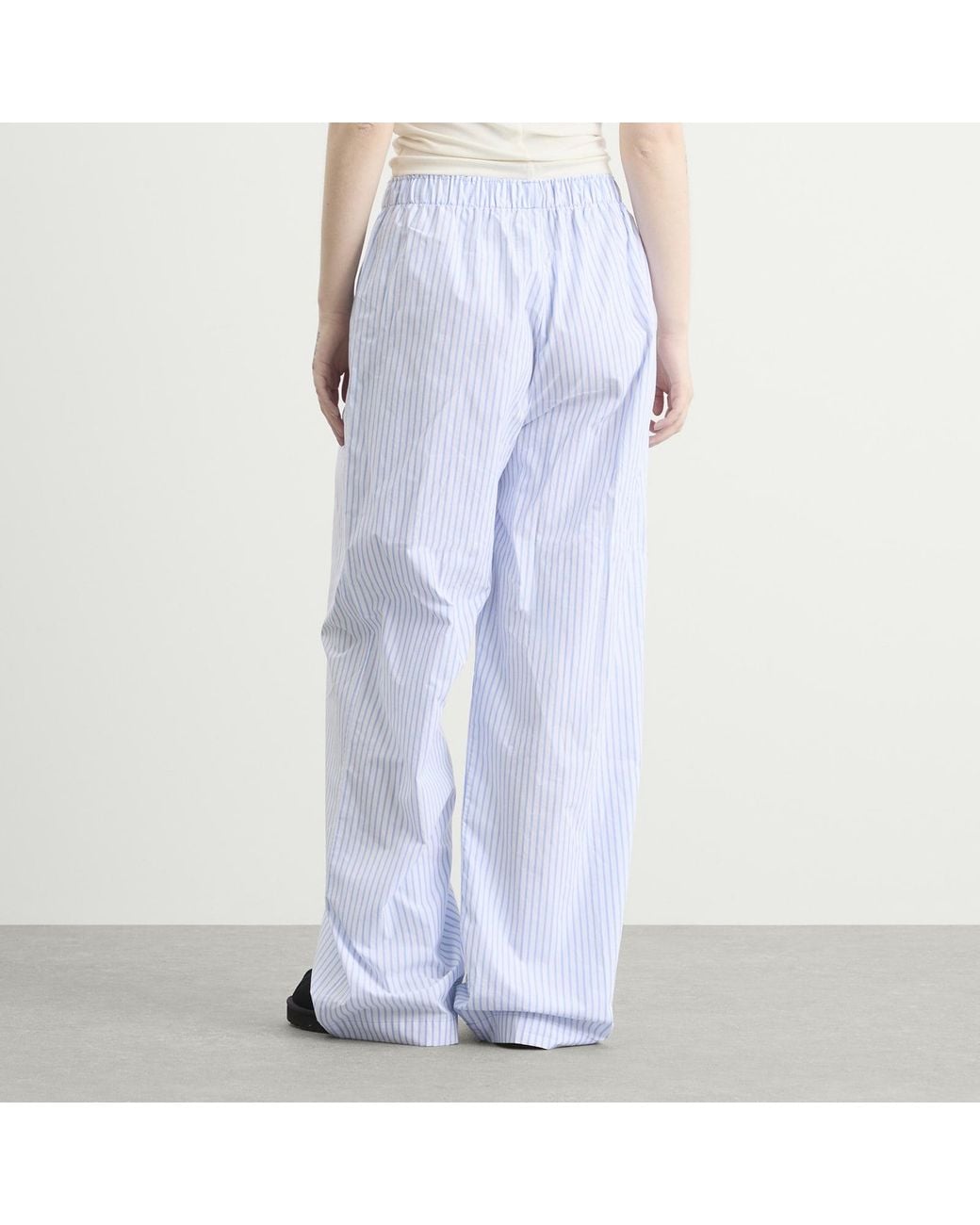 Calvin Klein Blue Cotton Poplin Sleep Pant