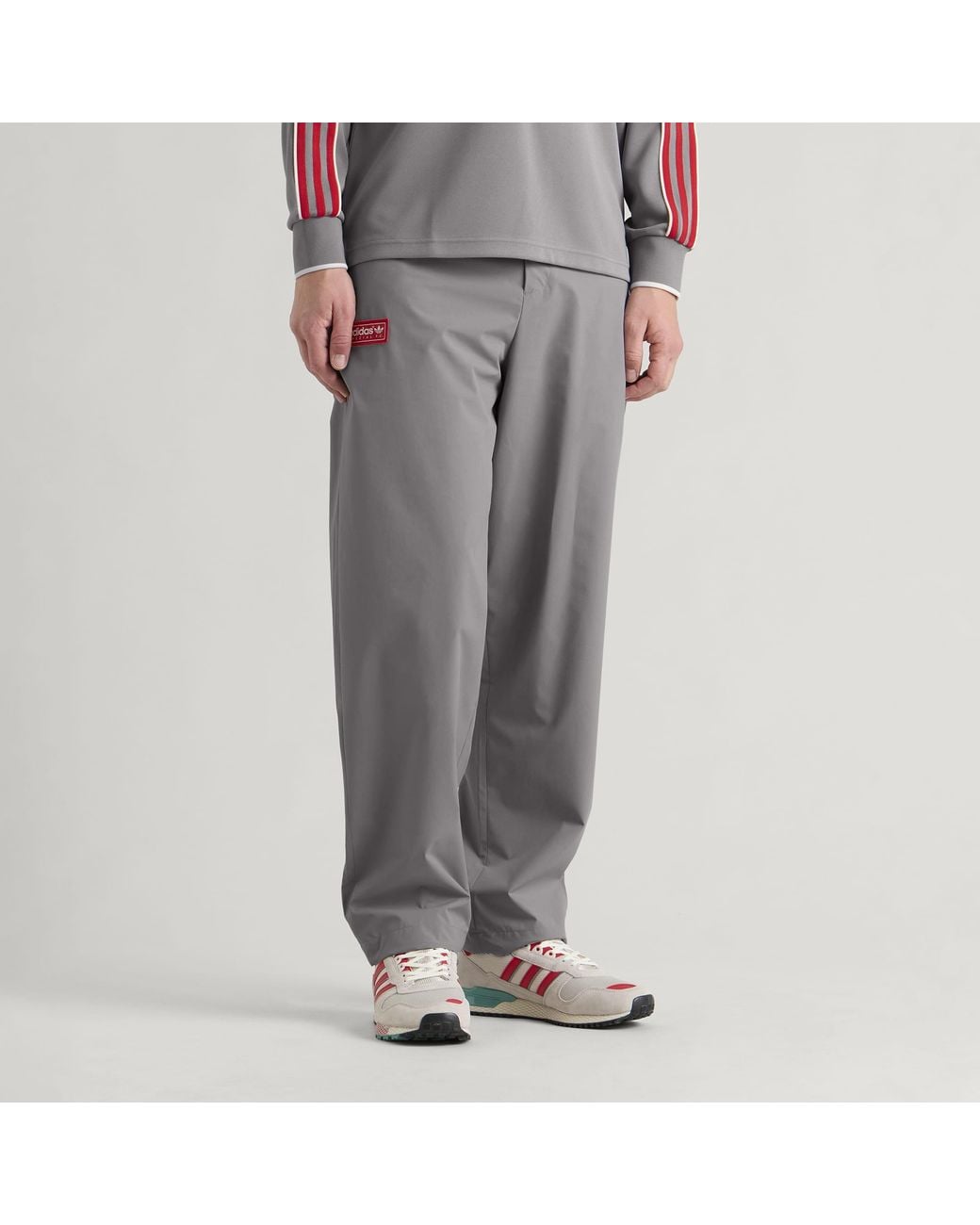 Adidas Gray Spezial Liverpool Fc Track Pant for men