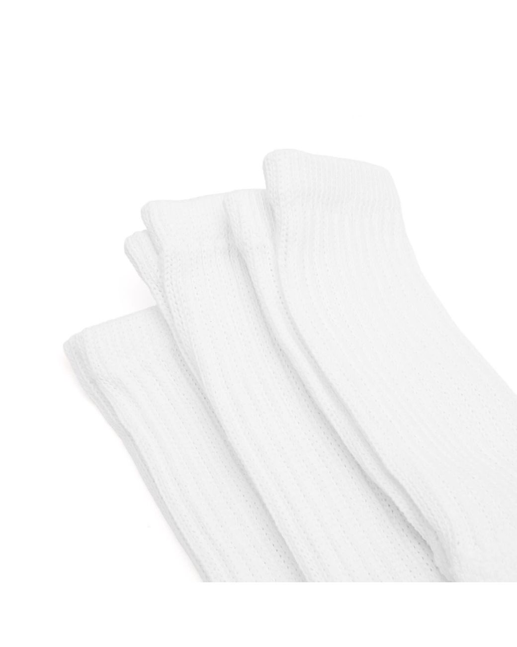 Healthknit White Crew Sock