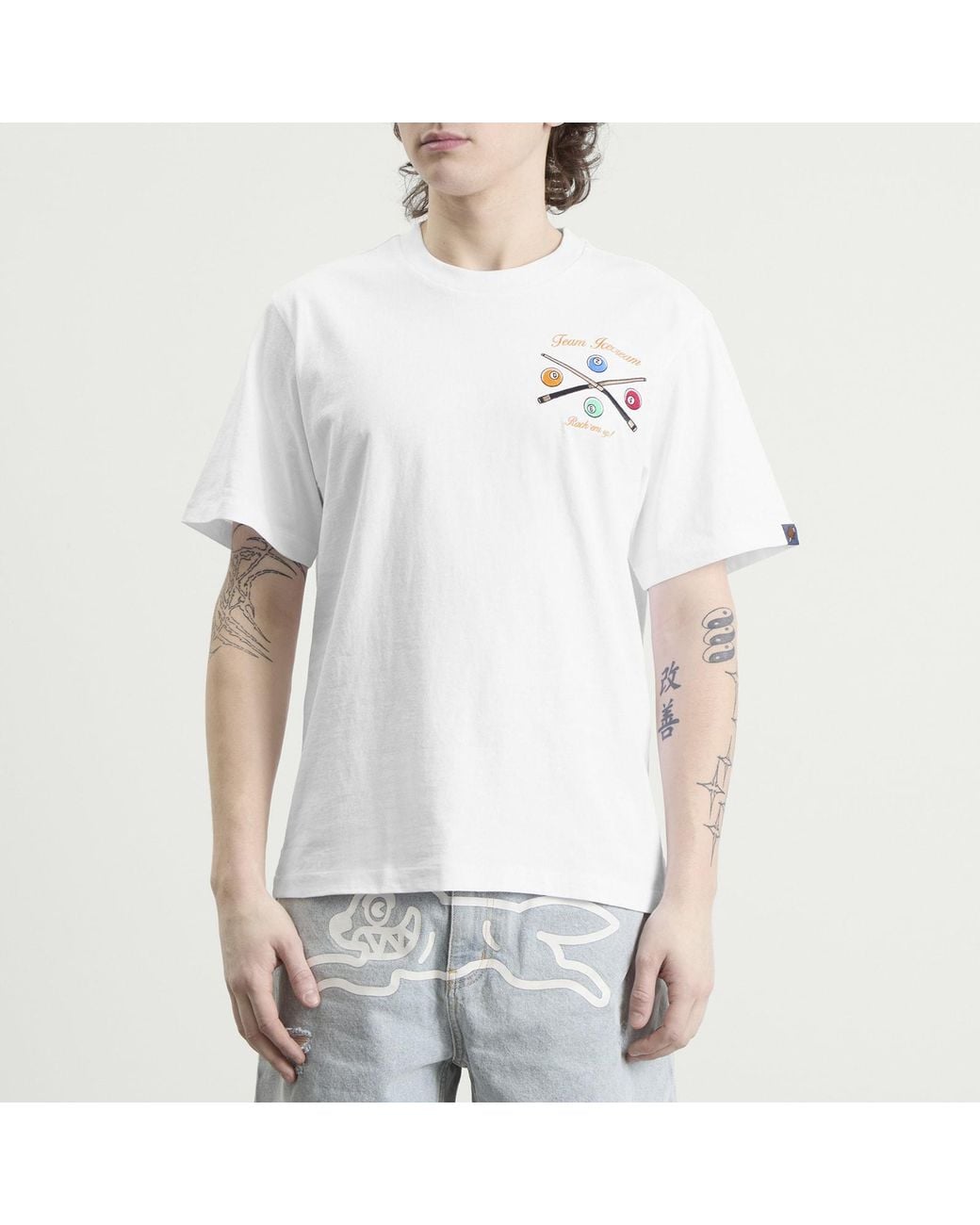 ICECREAM White Trick Shot T-Shirt for men
