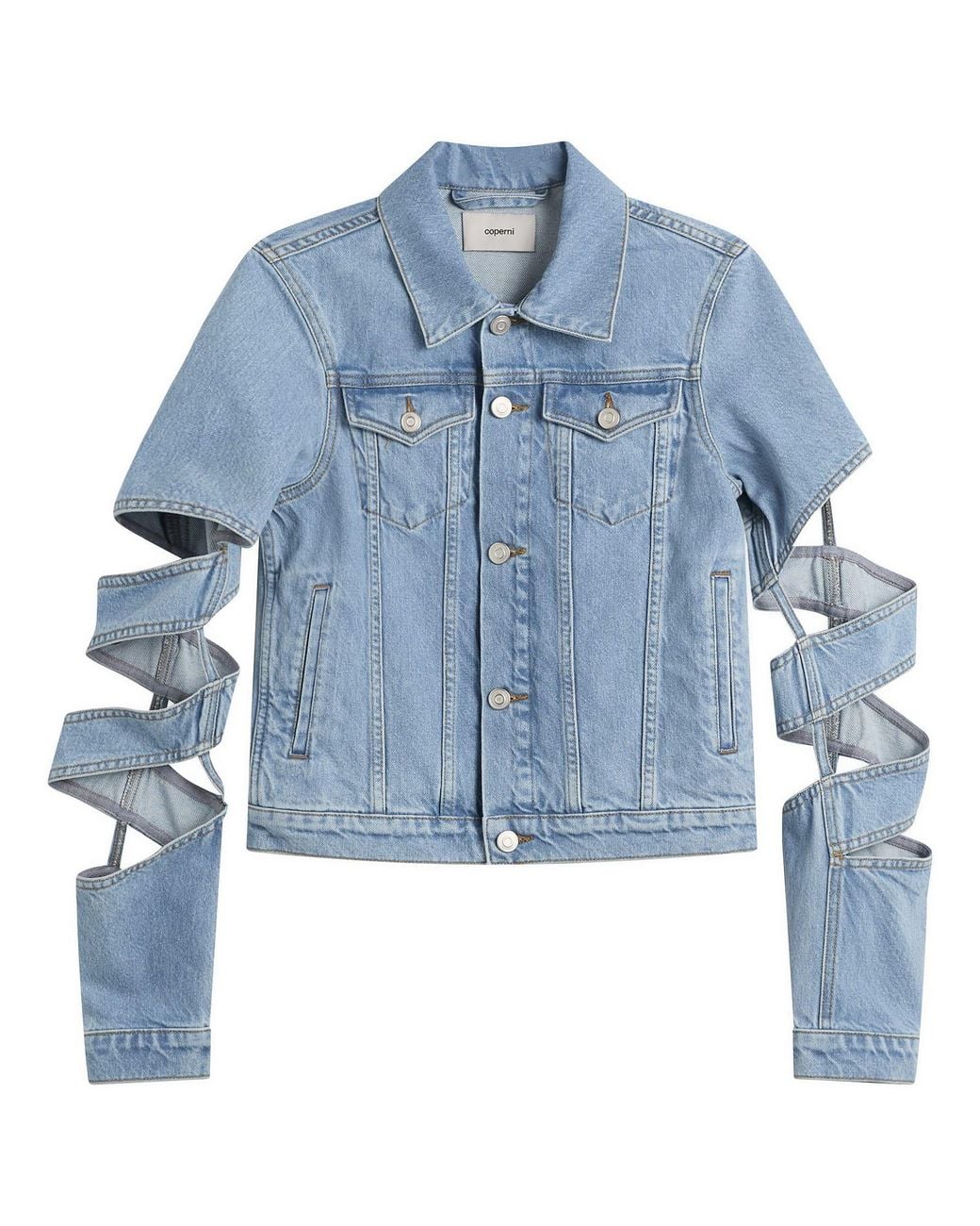 Coperni Blue Spiral Denim Jacket