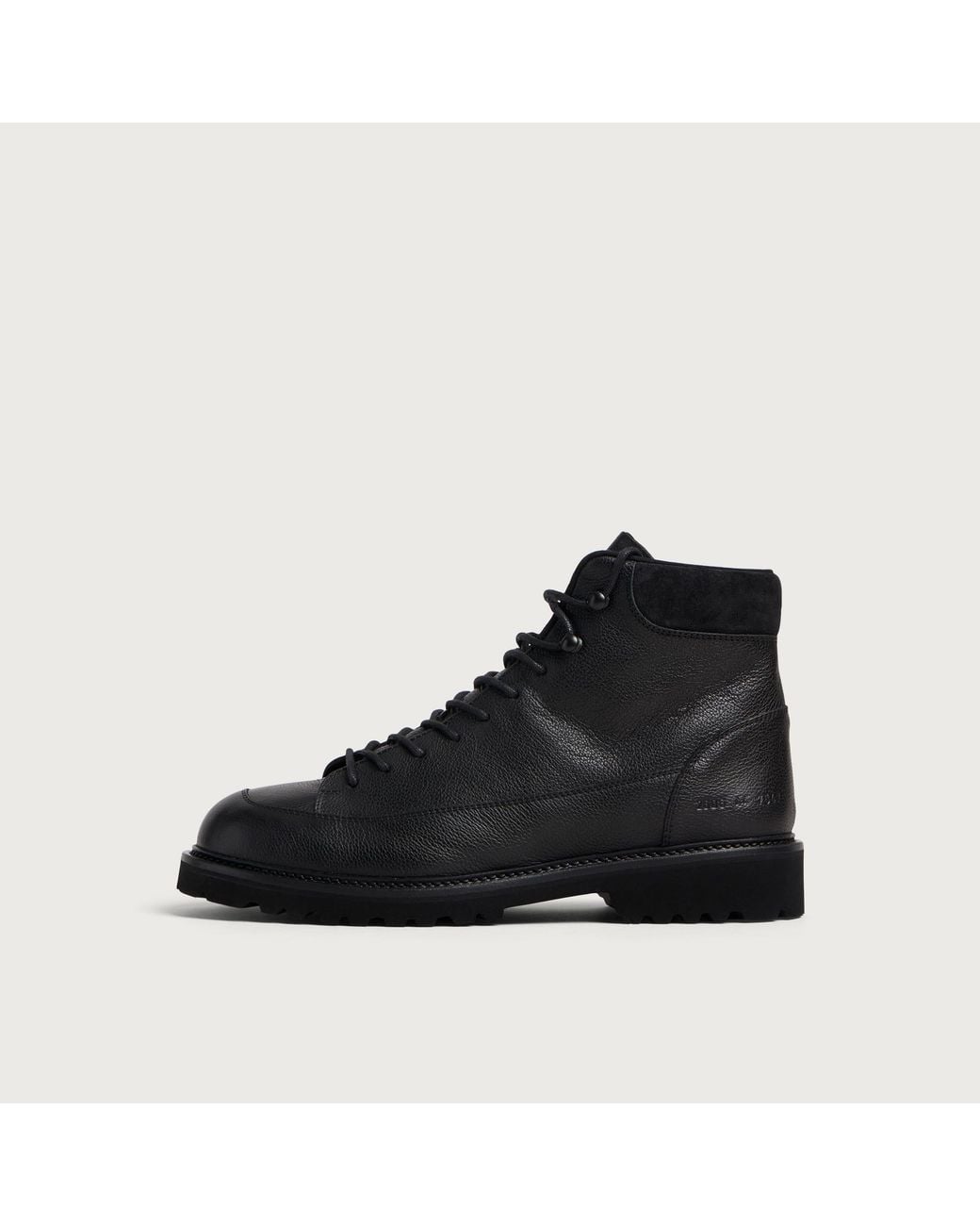 Common Projects Black Leather Hiker Boot for men