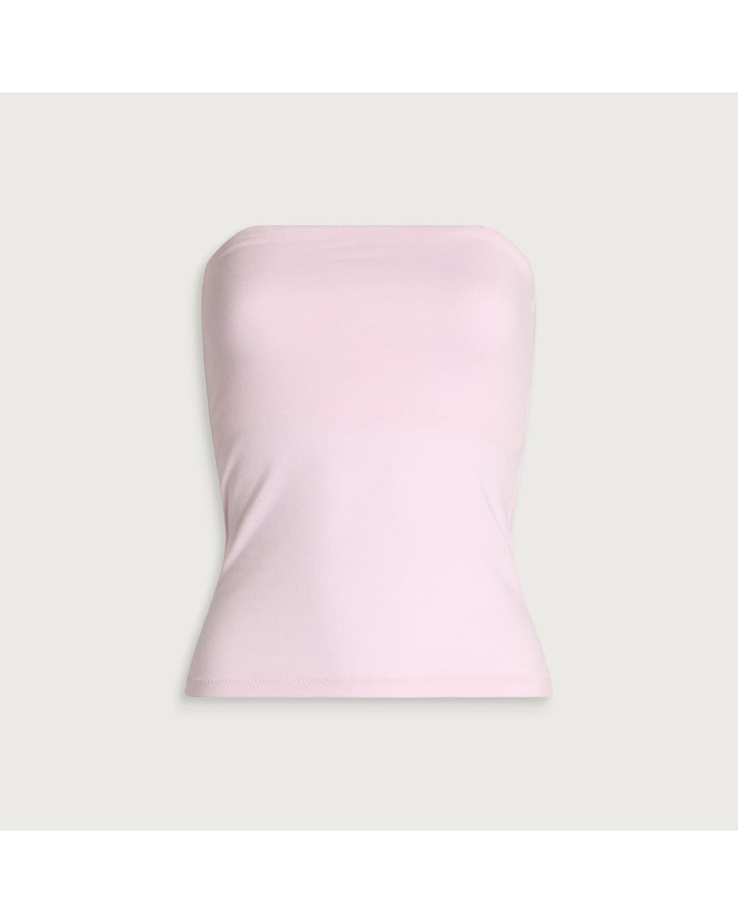Skims Pink Cotton Jersey Tube Top
