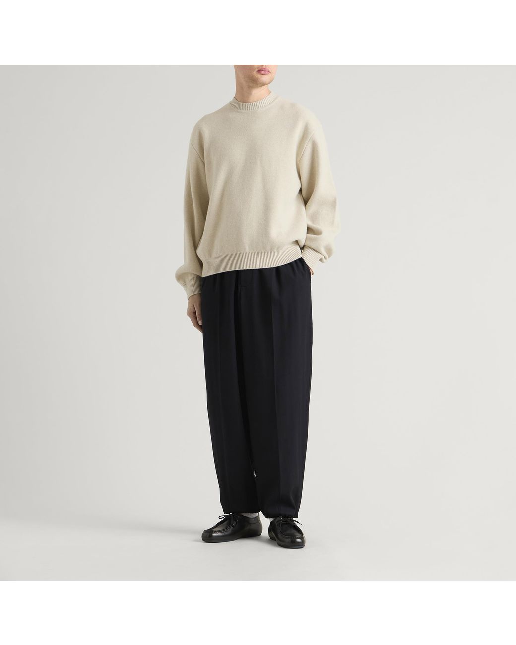 Jacquemus Natural Wool Cashmere Jumper for men