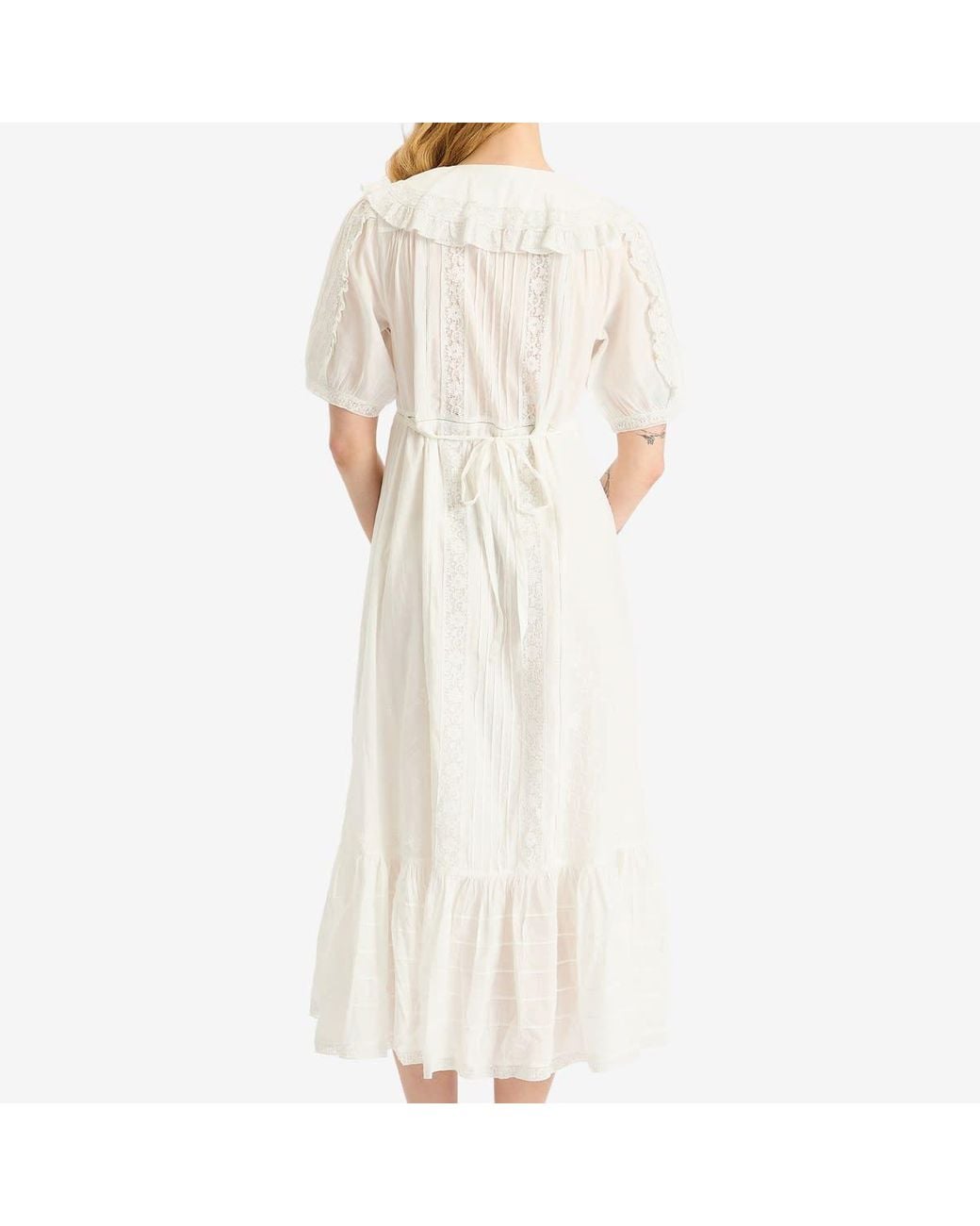 rixo edina cotton maxi dress RIXO Edina Embroidered Cotton Midi Mira Embroidery Powder Blue