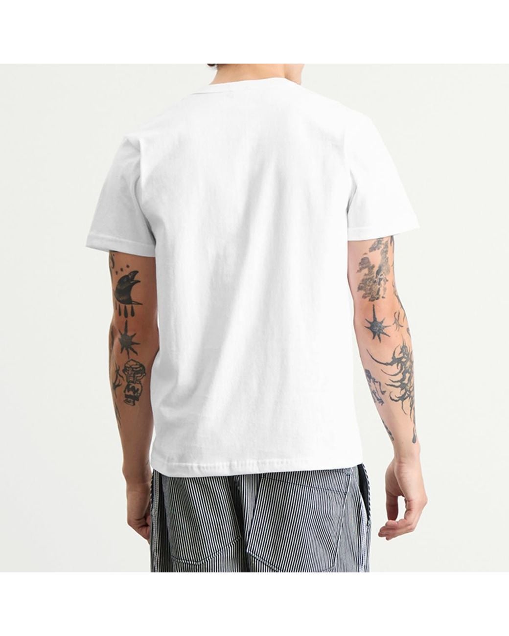 Randy's Garments White Logo Pocket T-Shirt for men