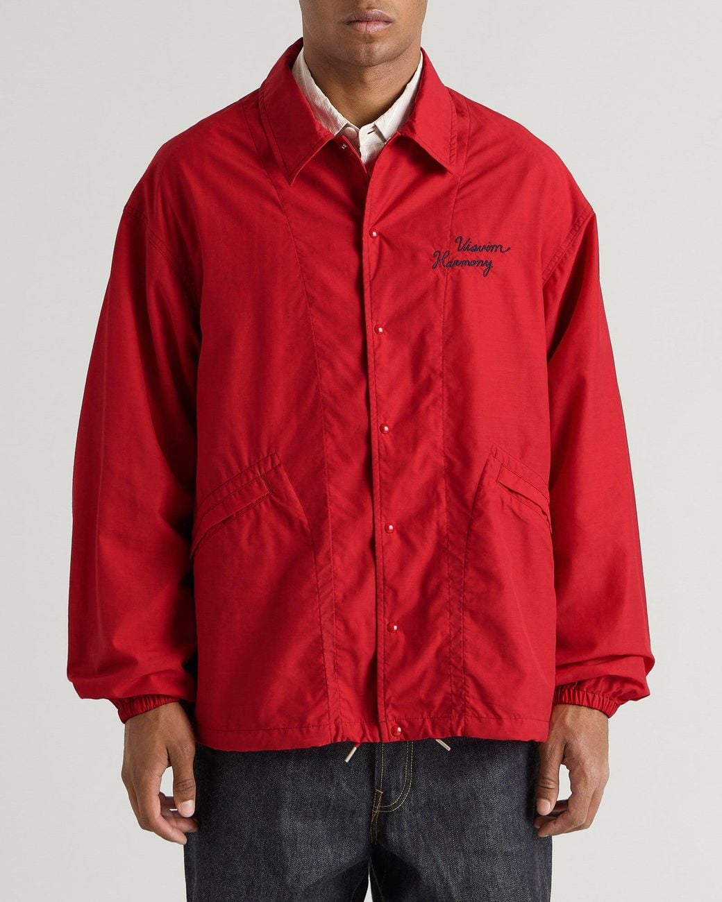 Visvim Red Windfall Coach Jacket for men