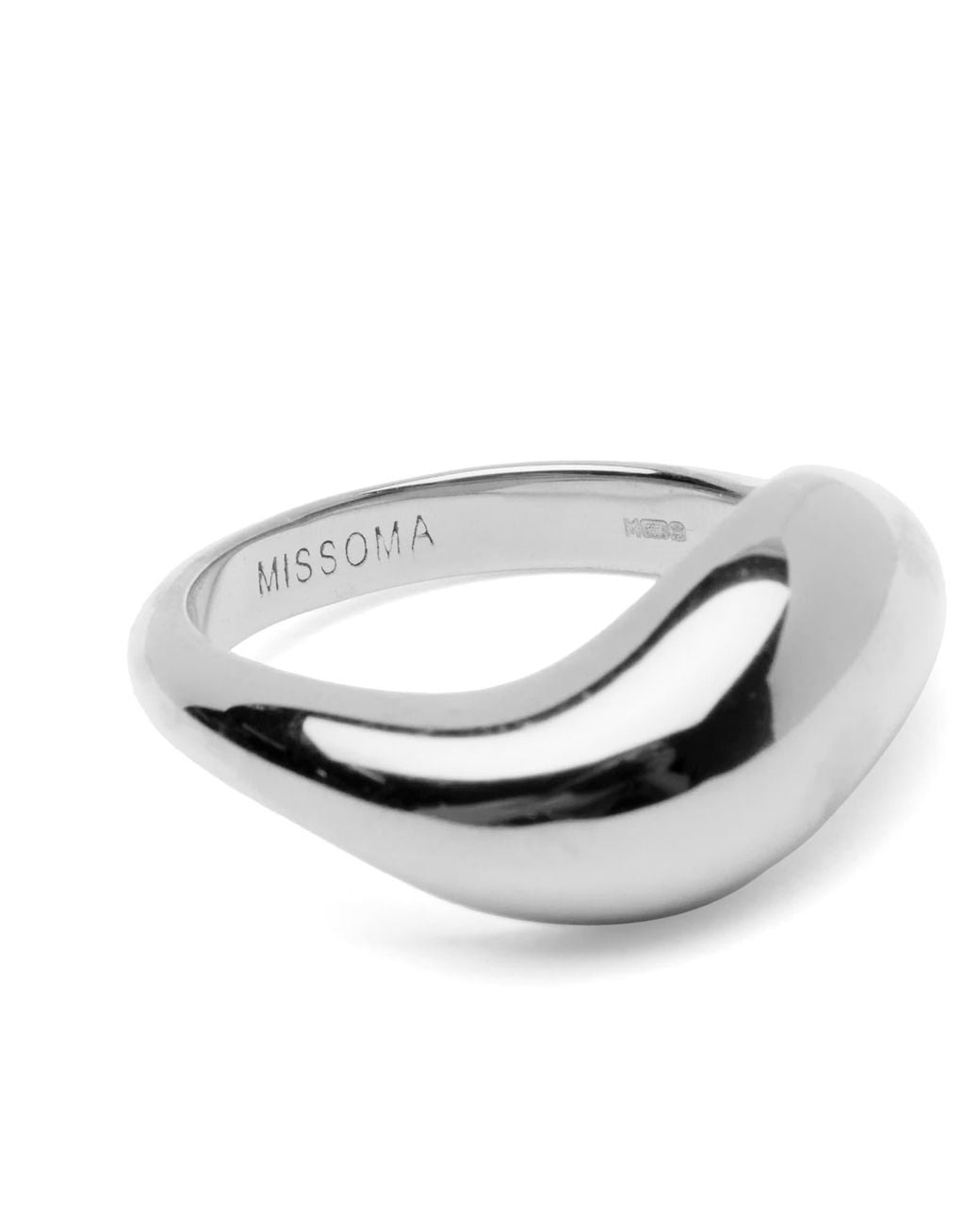 Missoma White Savi Signature Stacking Ring