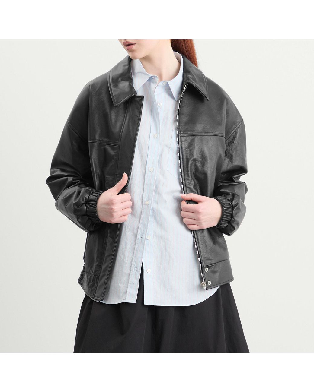 Kijun Black Leather Jacket