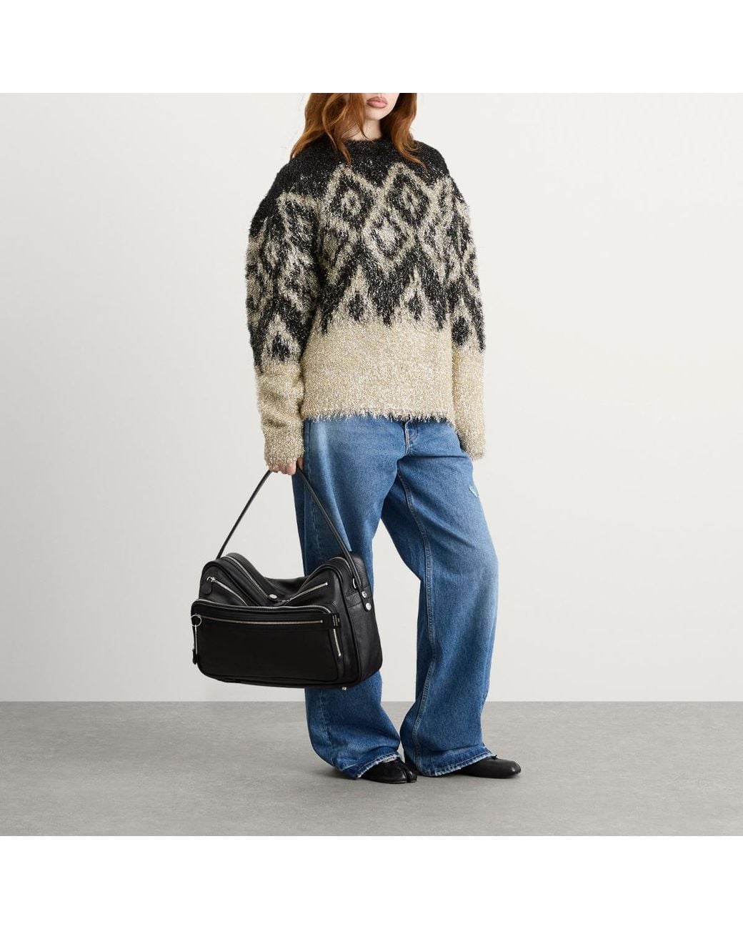 Acne Multicolor Kinai Tinsel Winter Jumper