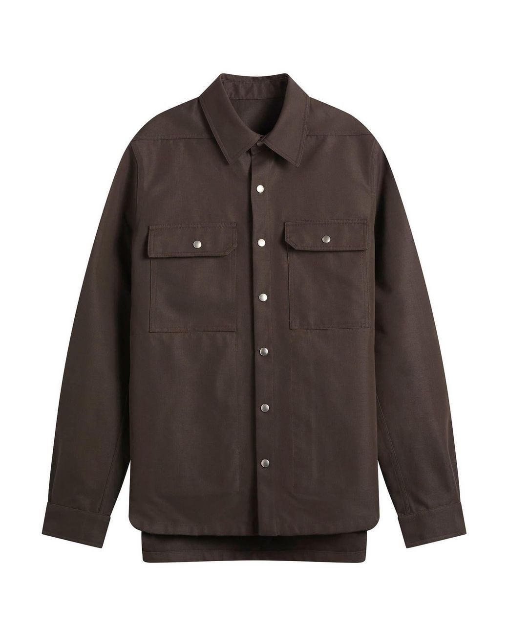 Rick Owens Brown Outershirt Jacket for men